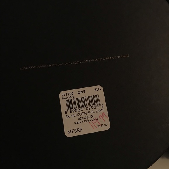 Coach Raccoon earmuffs - Picture 6 of 6